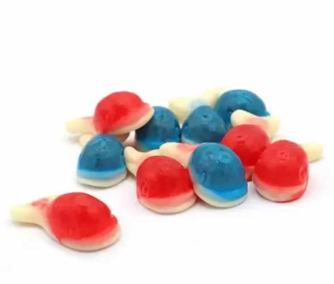 100g jelly filled sweets, all to go into the same bag