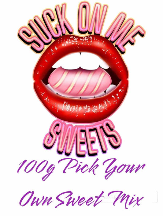 Suckonmesweets 100g pick your Own Gummy Sweet Mix, (minimum order is 300g) all to go into the same bag)
