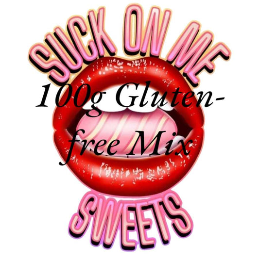 Gluten-free 100g sweet mix, (minimum of 300g) will be put in the same bag