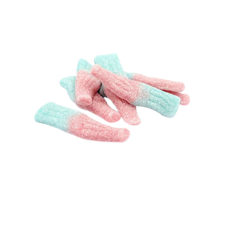 NEW SWEETS - IRON BREW BOTTLES, PINK & WHITE FIZZY STARS, FIZZY ABC LETTERS, GUMMY ABC LETTERS & TUTTI FRUTTI BOTTLES