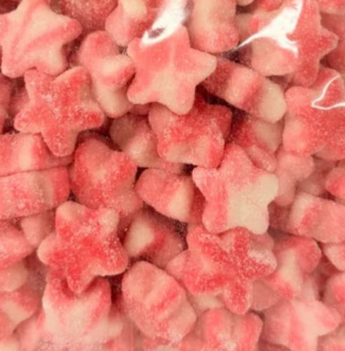 NEW SWEETS - IRON BREW BOTTLES, PINK & WHITE FIZZY STARS, FIZZY ABC LETTERS, GUMMY ABC LETTERS & TUTTI FRUTTI BOTTLES
