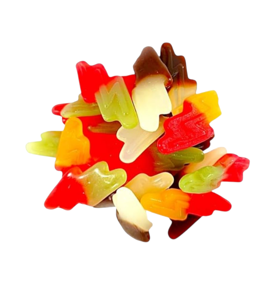 NEW SWEETS - IRON BREW BOTTLES, PINK & WHITE FIZZY STARS, FIZZY ABC LETTERS, GUMMY ABC LETTERS & TUTTI FRUTTI BOTTLES