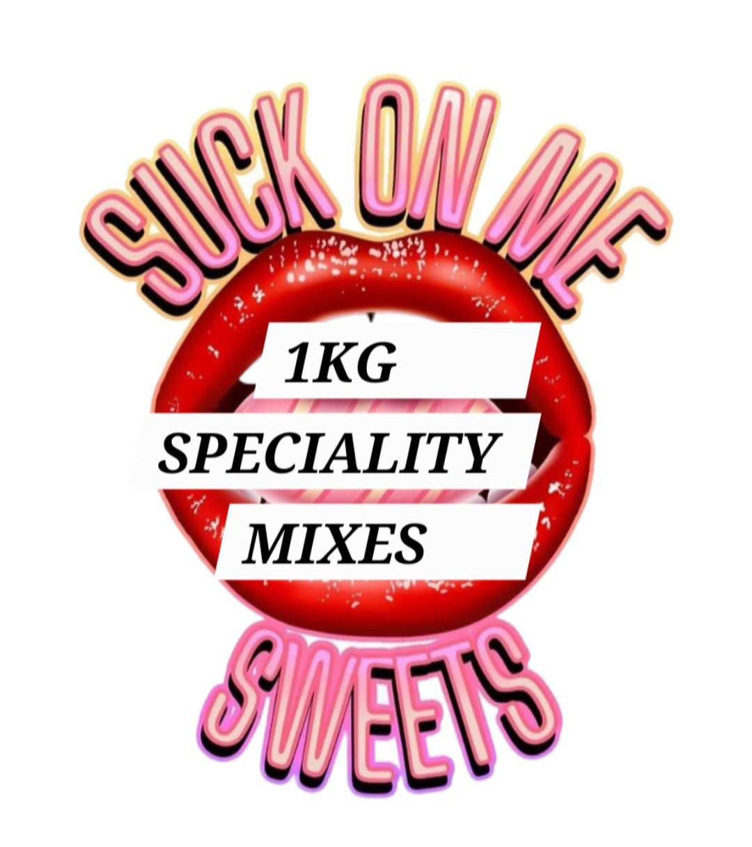 1kg Speciality Mixes - Cola, Blue, Red, Rayaditos, Fizzy Slices, Bottles, Rings, Skulls, Rocketz & Sugar-free